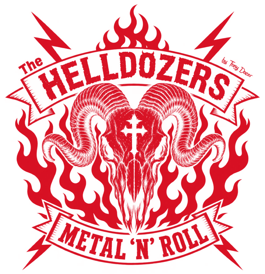 The Helldozers Ram & flames — Red